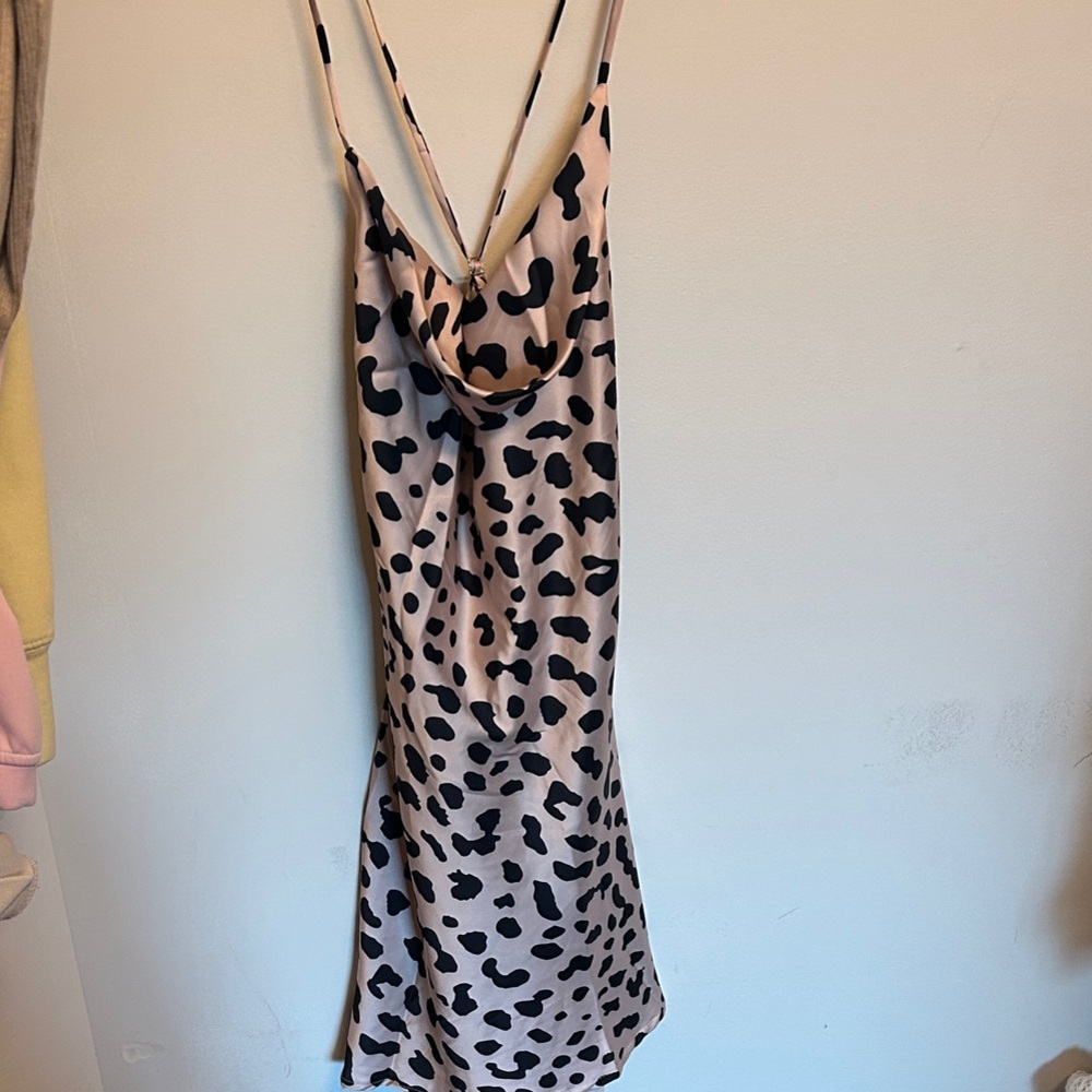 Leopard Print Slip Dress